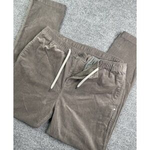 Vuori Optimist Pants Men's XL Gray Corduroy Drawstring Elastic Waist